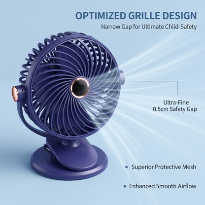 Rechargeable Clip-on Desk Fan