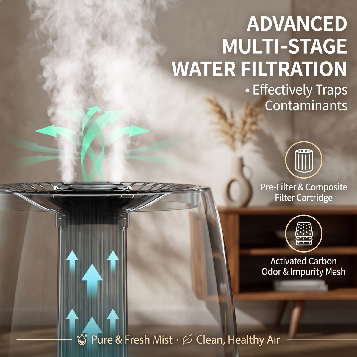 Ultrasonic Cool Mist Humidifier