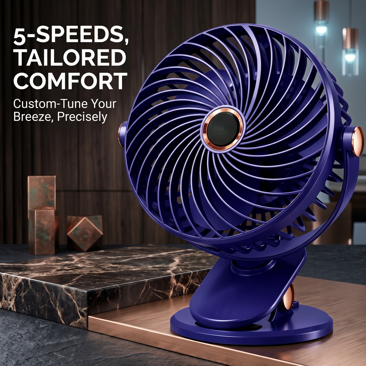 Rechargeable Clip-on Desk Fan